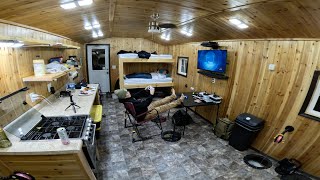 Winter Camping in Massive Ice Shack!