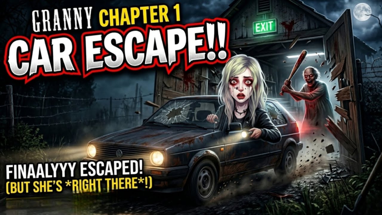 Granny Chapter 1 Car Escape 😱 Full Gameplay | Easy Win Trick 🚗 - YouTube