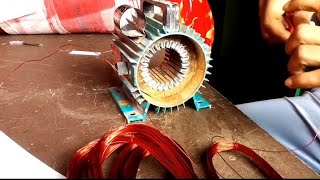 water pump motor winding full
