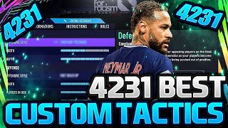 BEST END GAME META 4231 CUSTOM TACTICS | WIN MORE GAMES- FC 24 ULTIMATE TEAM