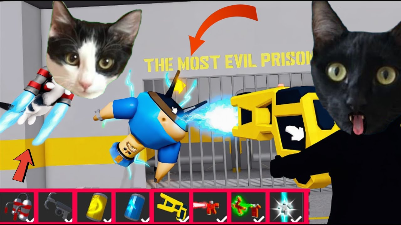 ESCAPA de la PRISION de BARRY en Roblox con TODOS los ITEMS y TROLLEA a Barry | Luna y Estrella