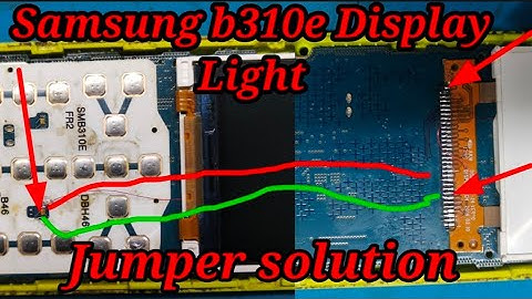 Samsung b310e Display Light Problem || Samsung b310e Lcd Light solution  | 100% Working