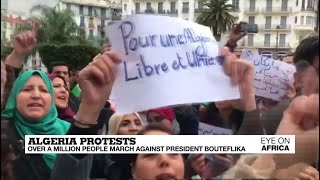 Algeria Protests: Over a million people march against President Bouteflika