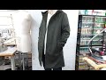 How to sew a Hooded Melton Wool Coat - Full Lining -