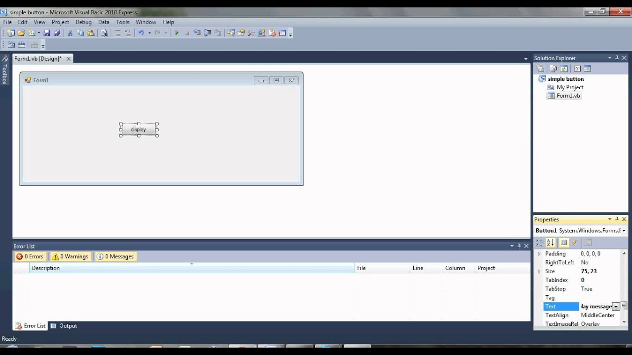 Visual basic tutorial ep 1 - YouTube