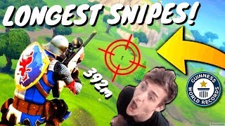 TOP 10 LONGEST RANGE SNIPES in FORTNITE HISTORY! (NEW Fortnite WORLD RECORD Long Range Sniper Kills)