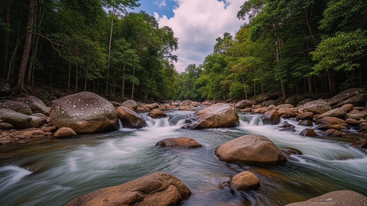 Gentle River Sounds in Nature – Perfect for Sleep, Relaxation & Insomnia