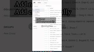 How to add an research article into Mendeley #shorts #tutorial #research