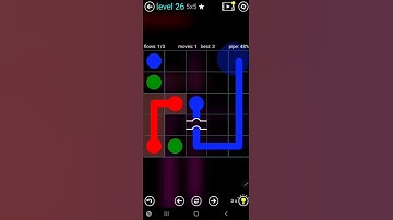 How To Solve Flow Free Bridges Blue Pack Level 26 5x5 Board Walk Through Solution Walkthrough