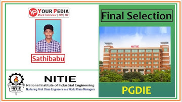 Final Selection | NITIE Bombay | PGDIE | NITIE Bombay Interview Experience | Post GATE Counselling
