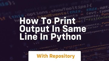 how to print output in same line in python