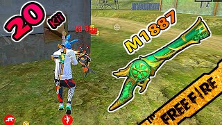 FREE FIRE បាញ់  M1887 ថ្មី​ - EMERALD POWER M1887 20 Kill screenshot 1