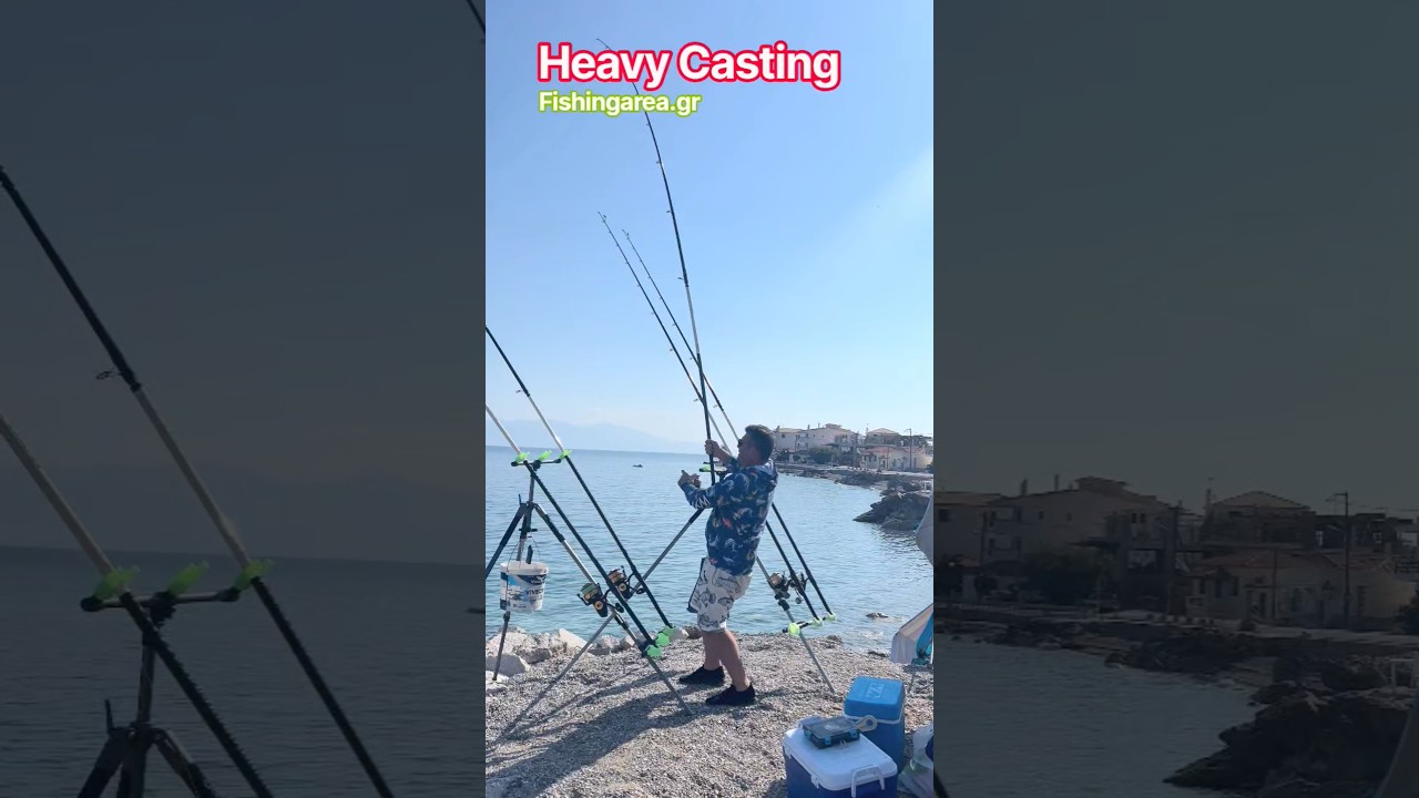 Heavy Casting Συναγρίδες αέρος εδάφους #georgeprasinos #fishing #ψάρεμα #greece #viralshorts