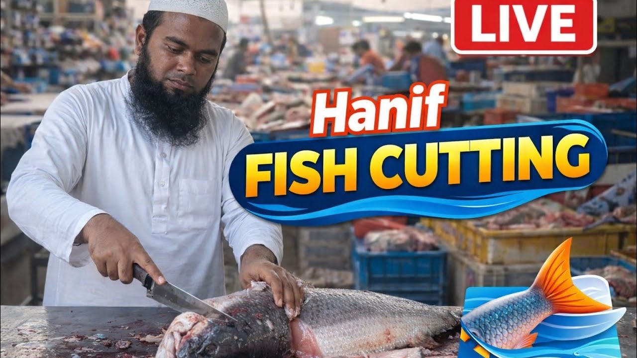 Hanif Fish @Hanif fish cutting channel is live! Big fish cutting skills - YouTube