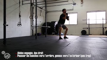 Goblet squat + pause