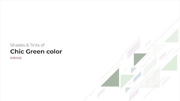 Shades & Tints of Chic Green color #d8ebd6 A Cool Green color #c0d0be #a8b6a6 #dcedda #e0efdf