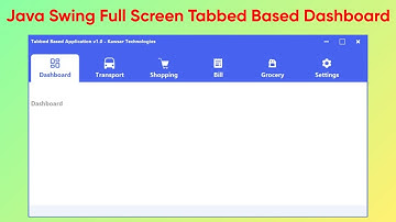 Create a Professional Tabbed Dashboard in Java Swing | Java Swing UI Design