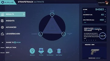 Aim Lab - Strafetrack Ultimate - High Score 94K