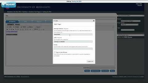 How to Create and Edit -- Ole Miss Wiki Tutorial