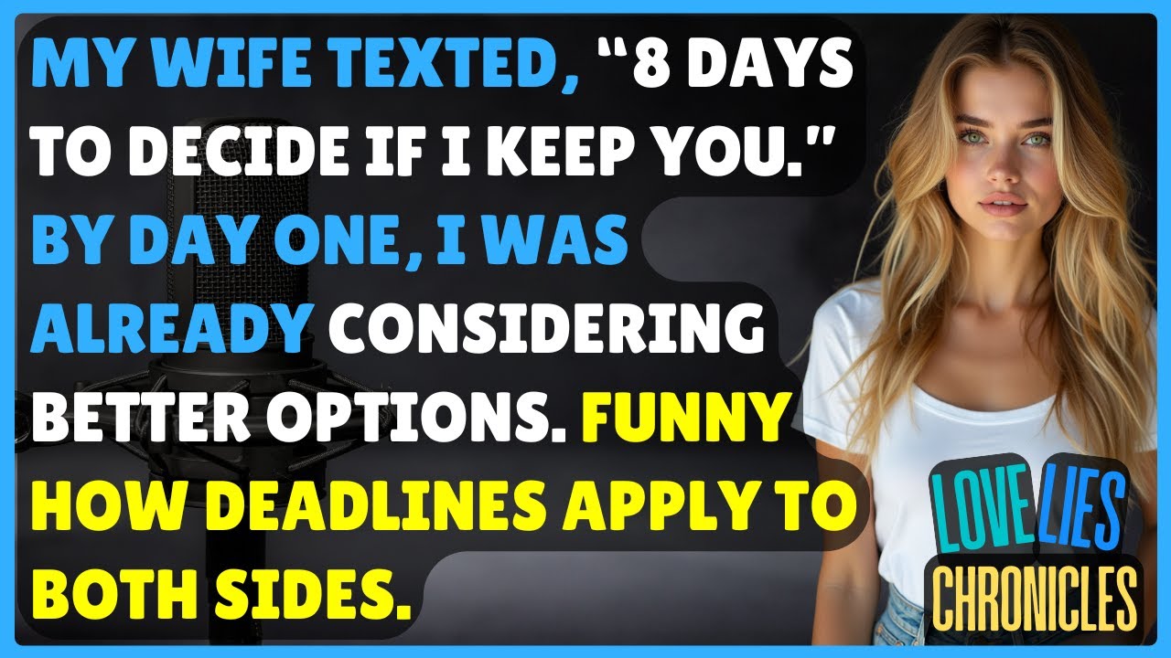 My Wife Set an Eight-Day Deadline to “Keep Me,” yet My Calm Response Showed Deadlines Work Both Ways