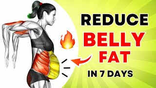 30Min FLABBY STOMACH Standing Workout | Lose Fat Challenge : Over 50? (FLAT BELLY + SLIM WAIST)