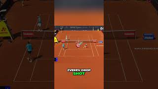 Zverev's SHOCKING Drop Shot vs Diallo! Tennis Drama! #sports #tennis #highlights #atp #shorts #wow