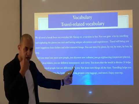 1 BAC English -  Vocabulary : Travel - 2020