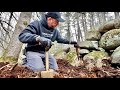 We found some cool stuff digging around this old NH wall