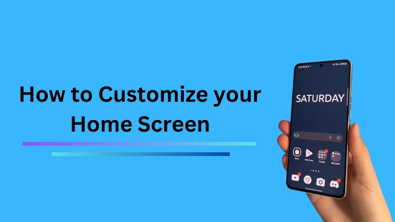 How to customize your Android Phone - YouTube