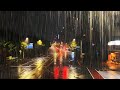 (4K) Night Walk in Heavy Rain | Thunderstorm | Ilsan Cultural Park & Lake Park | S.Korea | 폭우 속 밤산책
