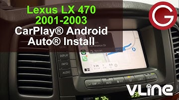 How to add wireless CarPlay Android Auto into Lexus LX 470 2001 2002 2003 | VLine VL2 LEX3L Install