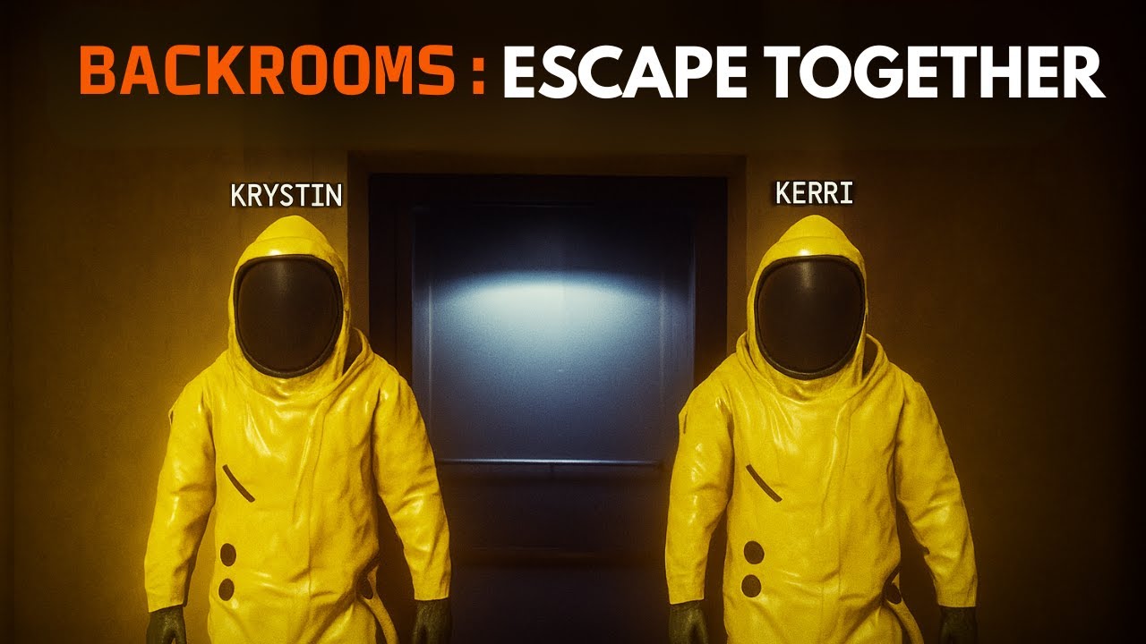 Sisters Escaping Level 0 in Backrooms: Escape Together!