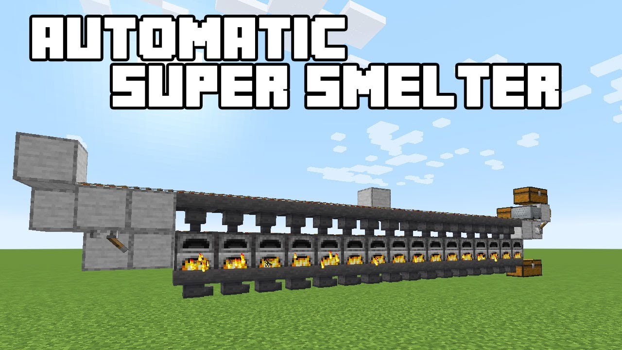 Automatic Super Smelter - Minecraft 100.1005/100.1006 Tutorial (Java Edition)