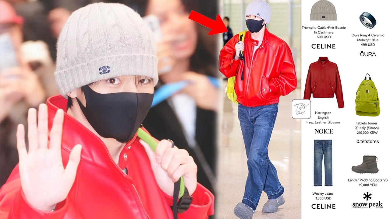 Тэхён удивил поклонников в аэропорту своим нарядом, который стал горячей темой для обсуждения.