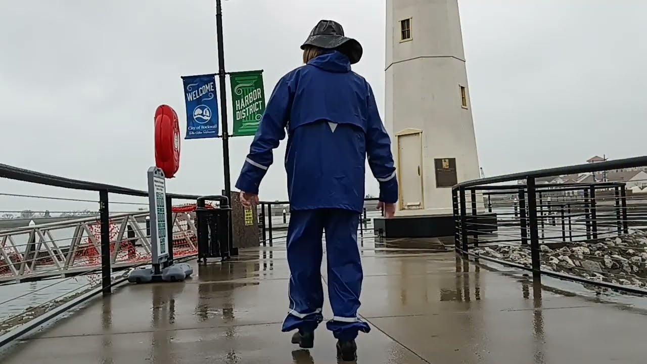 Rain Walking at the Light House 