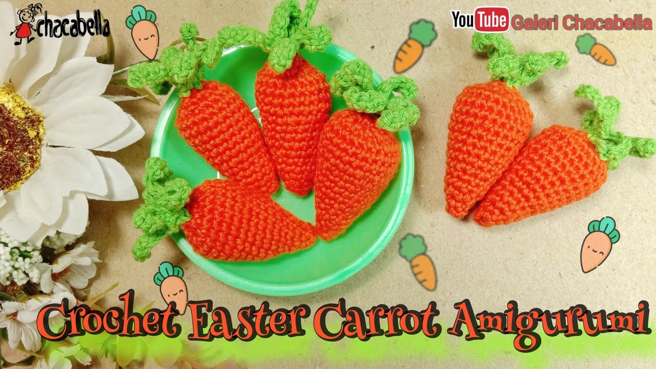 Amigurumi ll Crochet Пасхальная морковь Учебник Амигуруми, амигуруми в форме моркови