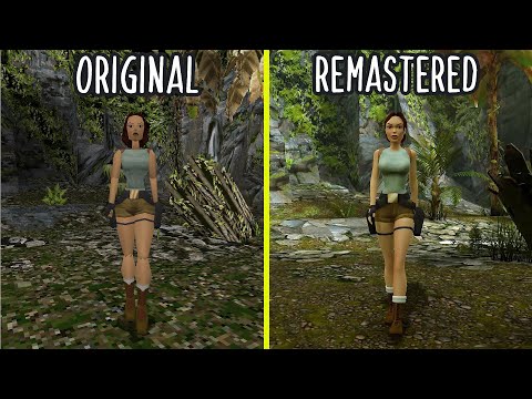 Tomb Raider I-III Remastered Vs Original Early Graphics Comparison