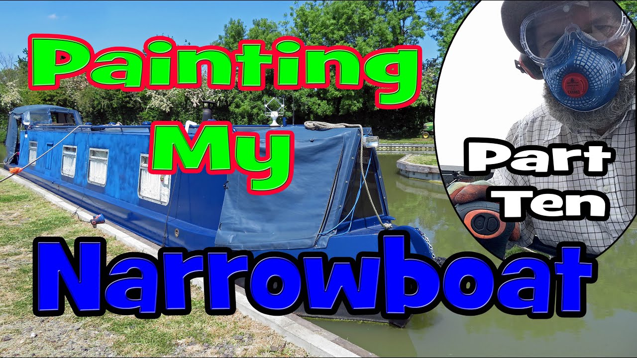 123. Painting My Narrowboat Part 10 YouTube