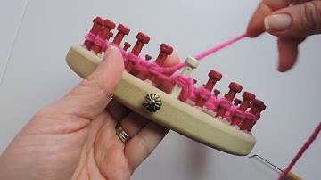 Loom Knitting Basics-How to do the Ewrap Cast On