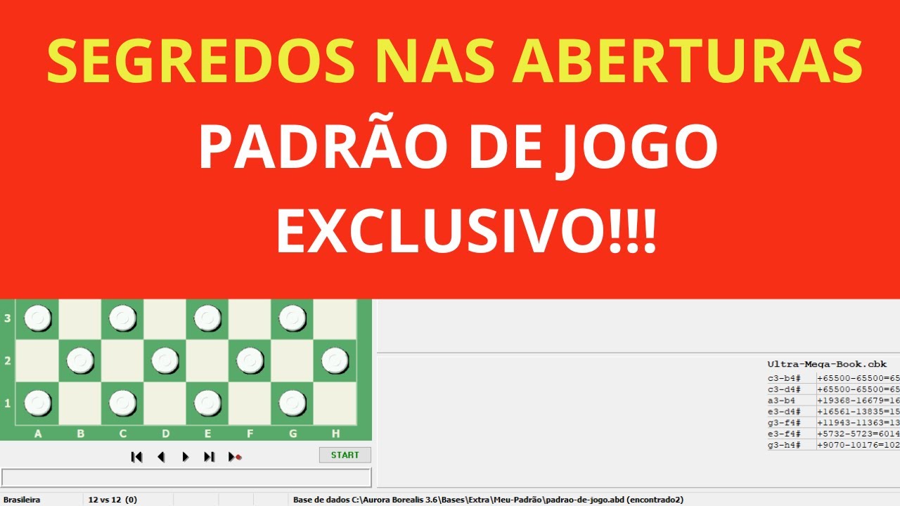 As 48 Aberturas do Jogo de Damas 