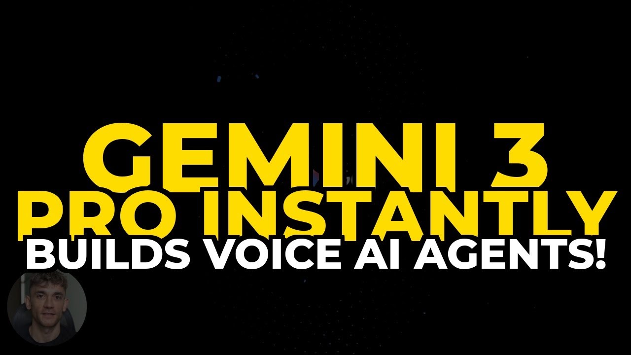 Gemini 3 Pro Instantly Builds Voice AI Agents! - YouTube