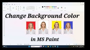 Remove background color of an image in MS Paint   | Change the Background Colour of  Passport Photo