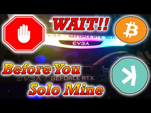Before You Solo Mine Crypto