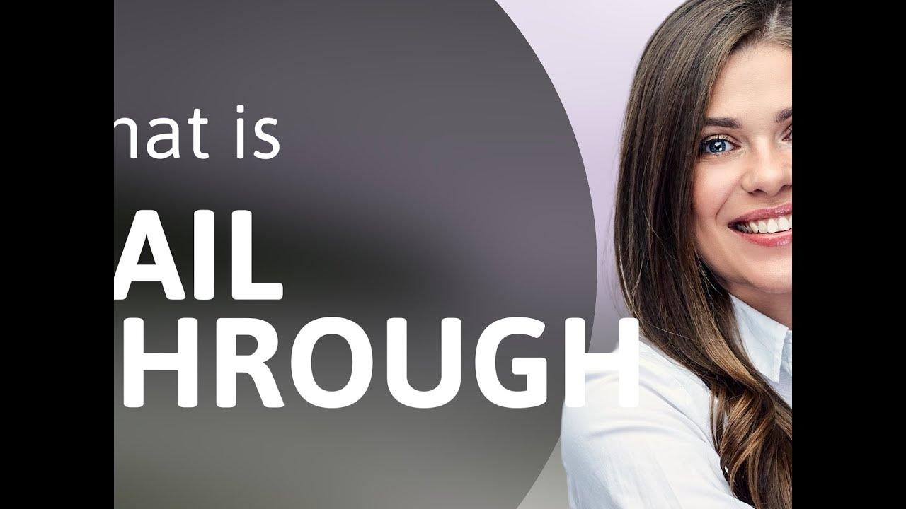 Sail through • what is SAIL THROUGH definition YouTube