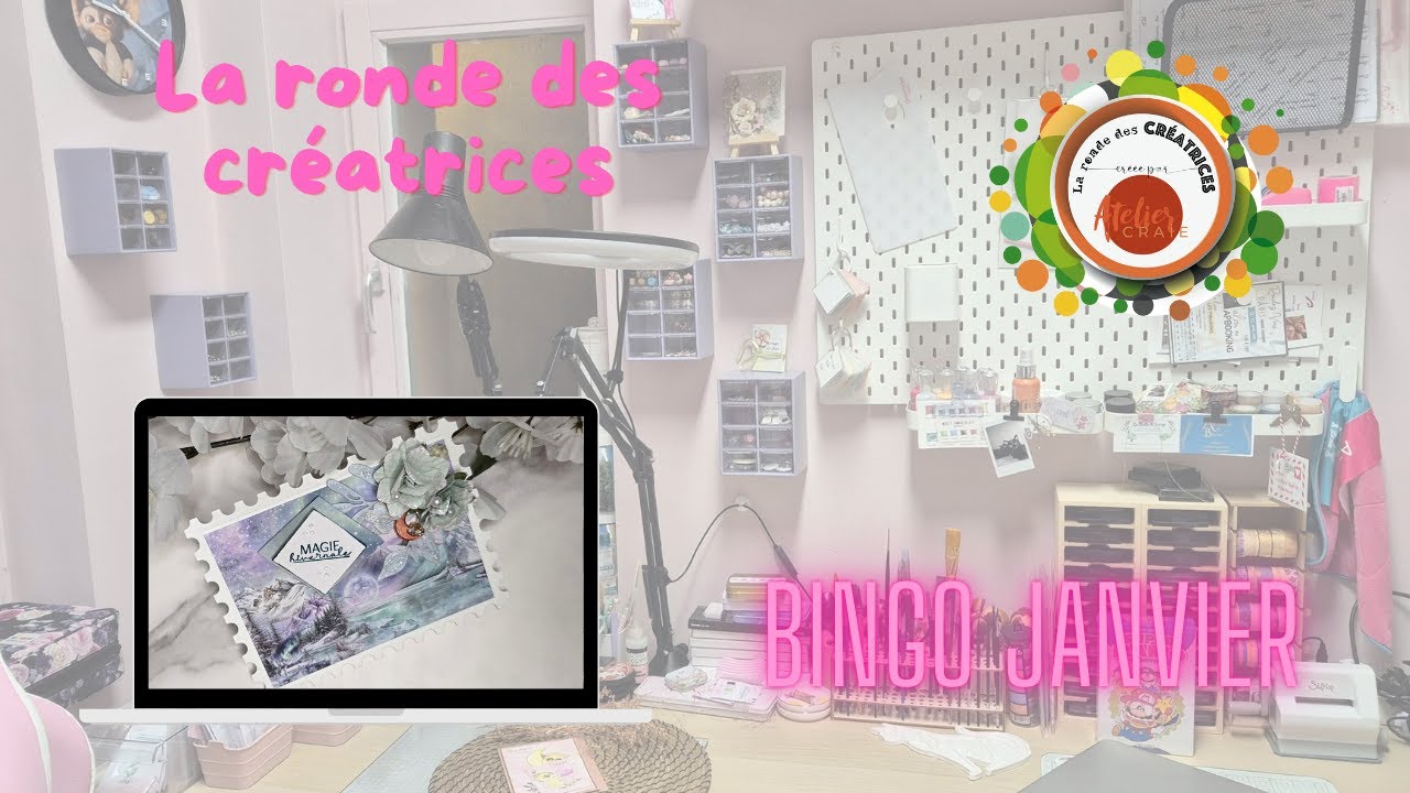 LA RONDE DES CREATRICES ~ Bingo janvier ~ @Atelier Craie - Sandrine