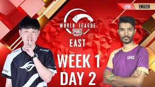 [HINDI] W1D2 - PMWL EAST - League Play | PUBG MOBILE World League Season Zero (2020)