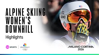 VONN CRASHES AS JOHNSON WINS! 🇺🇸 | Women's Downhill Alpine Skiing Highlights | Winter Olympics 2026