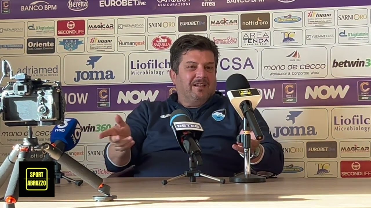 Pescara, BALDINI-SHOW: in conferenza ne ha per tutti!