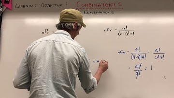 Mr. Nelson - Combinatorics (Introduction to COMBINATIONS)