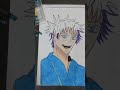 satoru gojo drawing 💜 #anime #art #gojo #gojosatoru #like #shorts